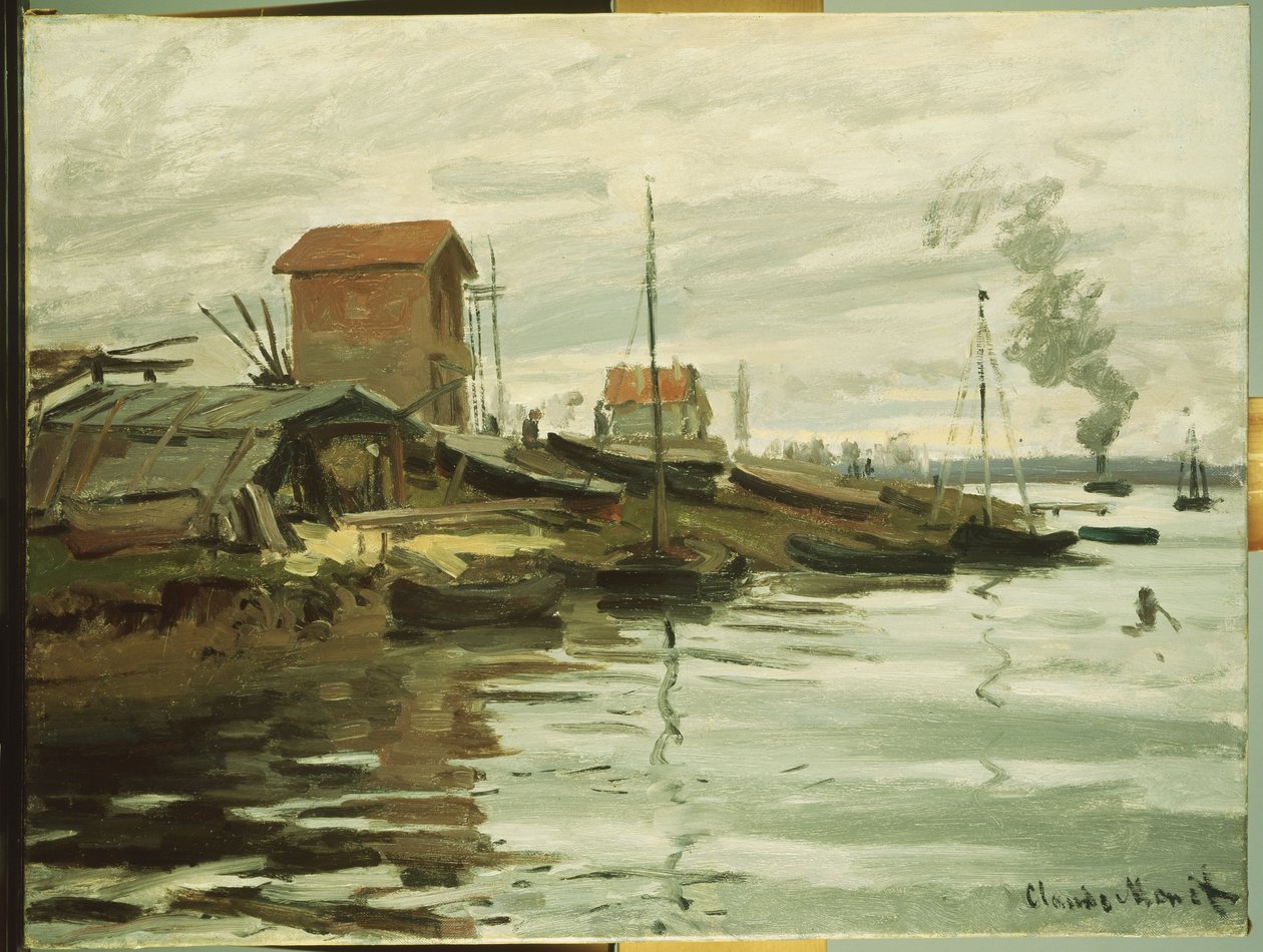 Seine Petit-Gennevilliersissä, 1872 tekijältä Claude Monet