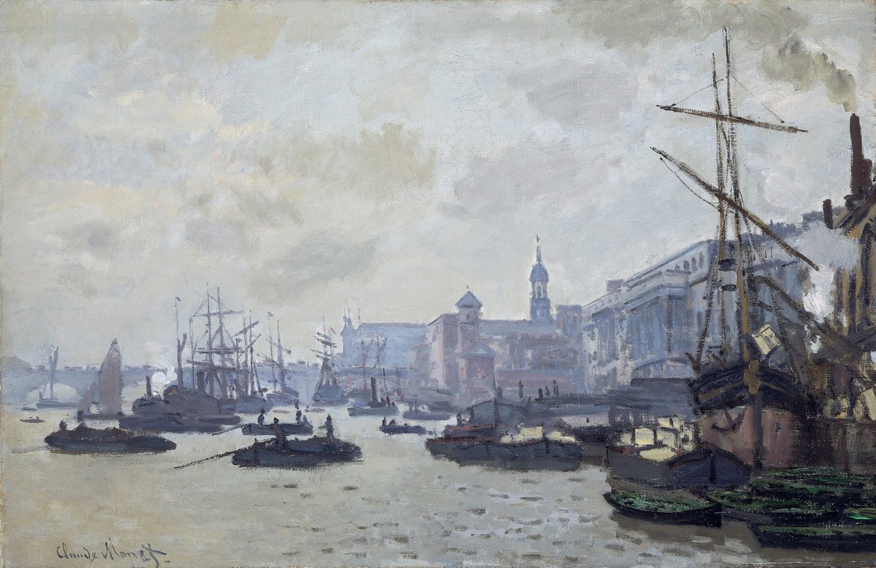"Thames Lontoossa", 1871 tekijältä Claude Monet