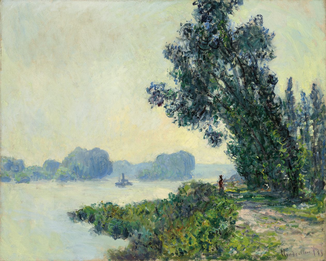 Towpath at Granval; Hinauspolku Granvalissa, 1883 tekijältä Claude Monet