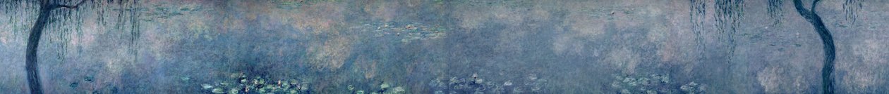 The Waterlilies, The Two Willows, n. 1915-26 tekijältä Claude Monet