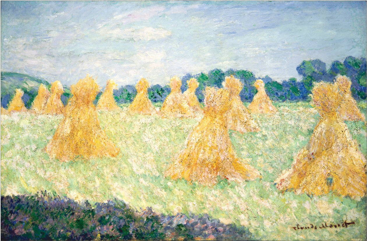 The Young Ladies of Giverny, Sun Effect, 1894 tekijältä Claude Monet