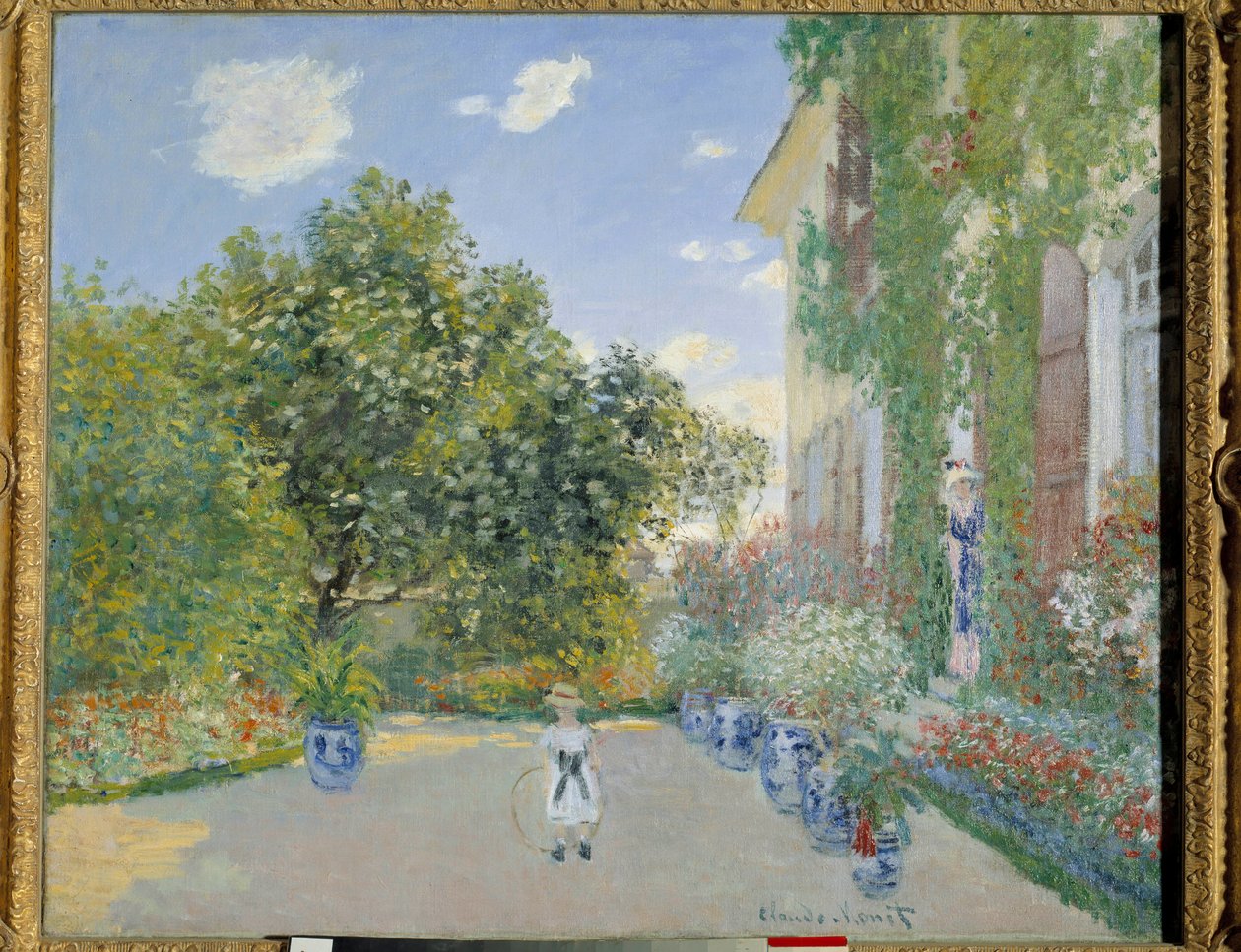 Taiteilijan talo Argenteuilissa vuonna 1872 (öljy kankaalle) tekijältä Claude Monet