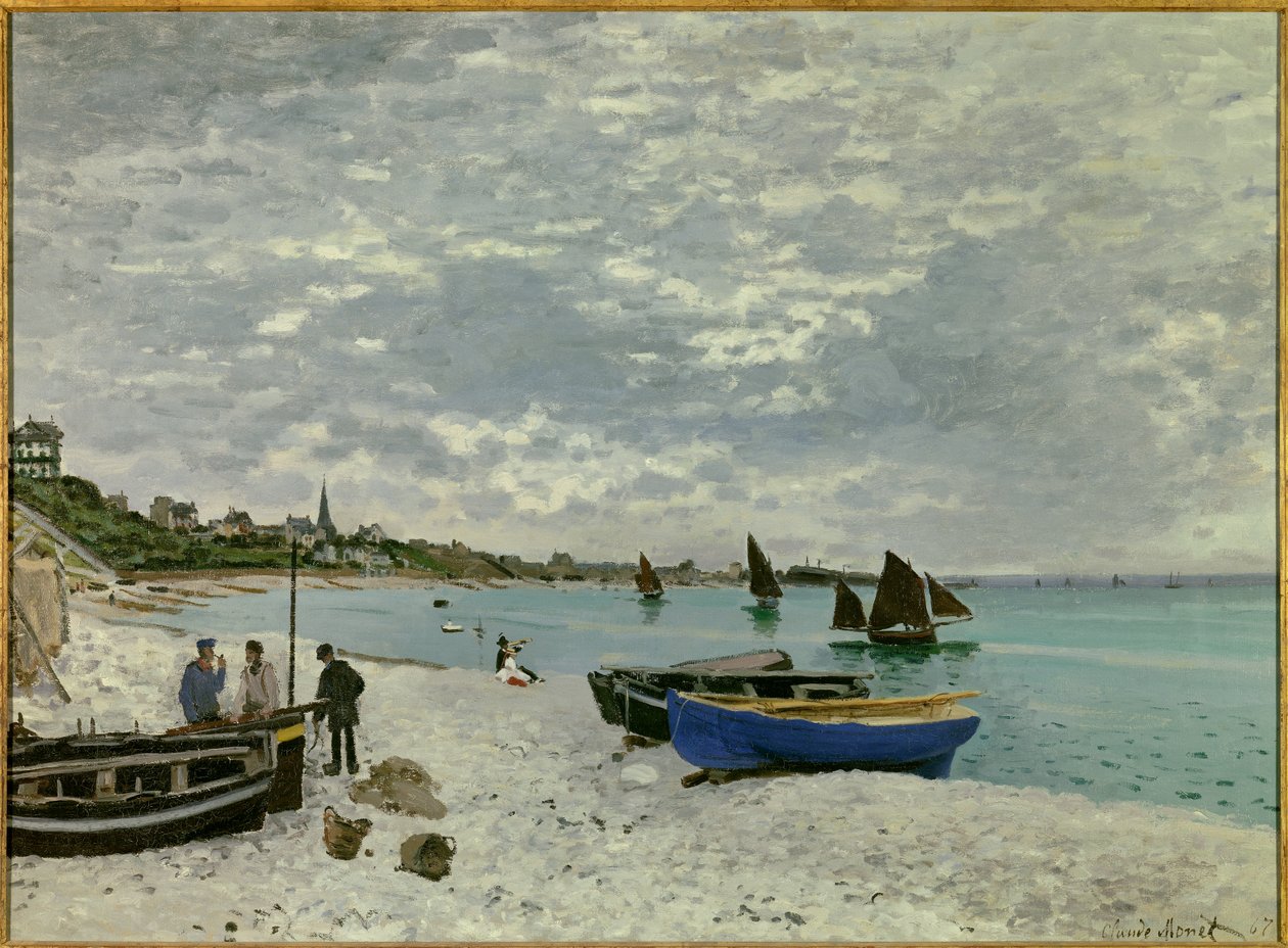 Sainte Adressen ranta tekijältä Claude Monet