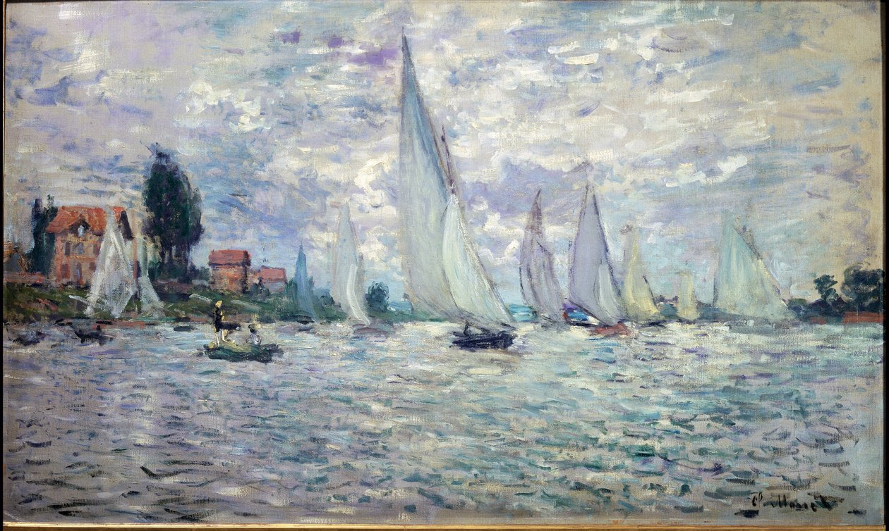 Veneet. Regates a Argenteuil - öljy kankaalle tekijältä Claude Monet