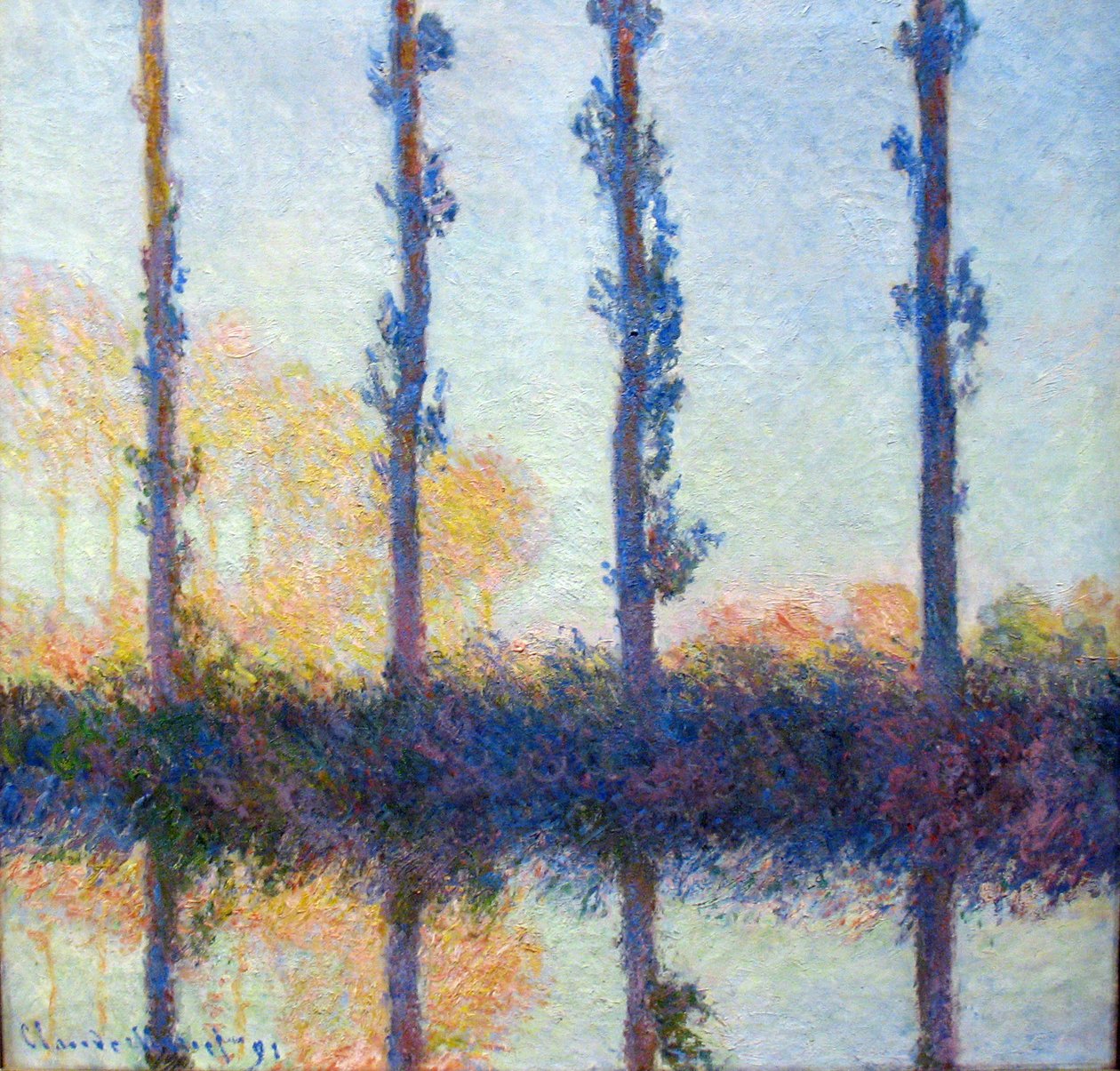 Neljä puuta tekijältä Claude Monet