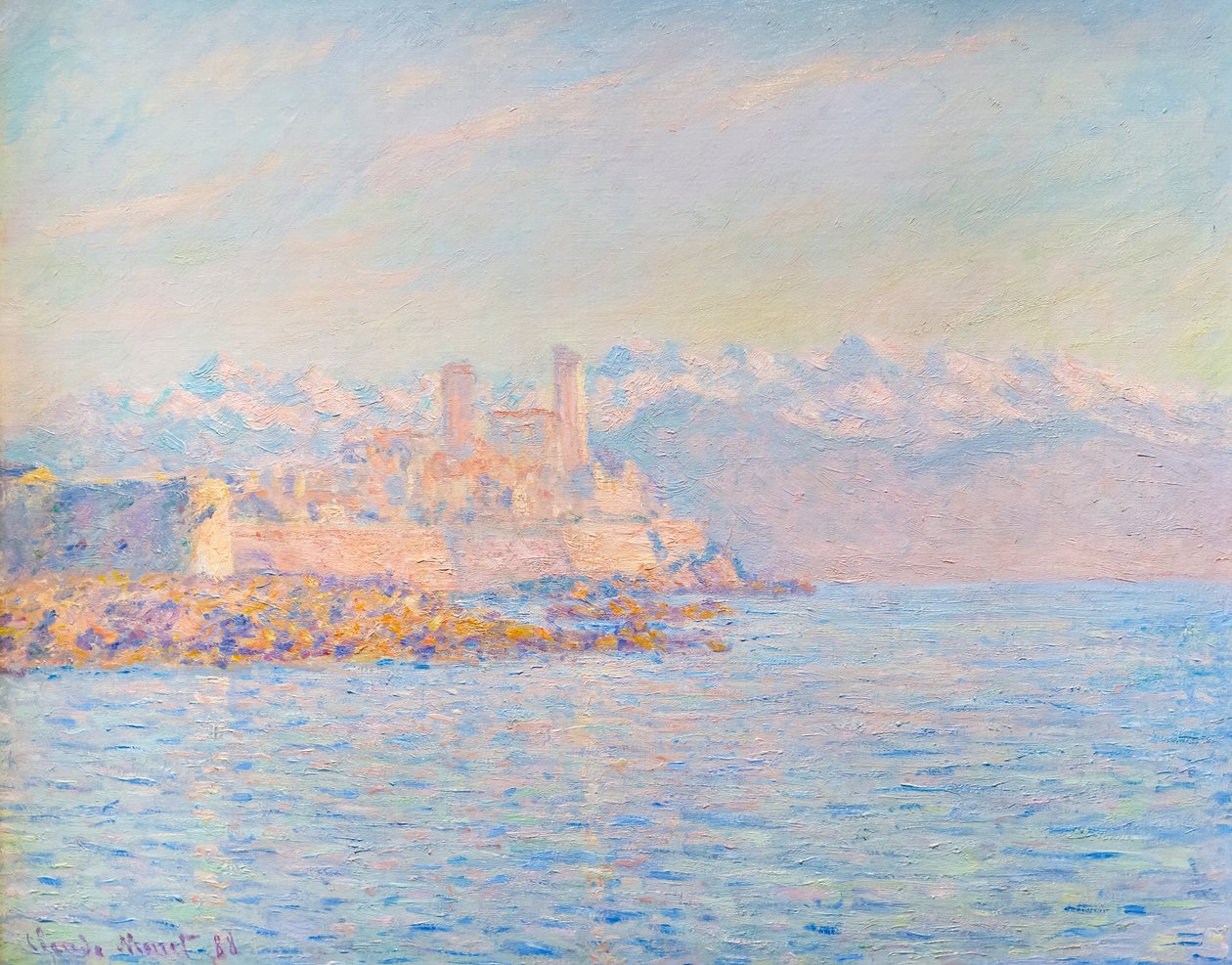 Vanha linnoitus Antibesissa tekijältä Claude Monet