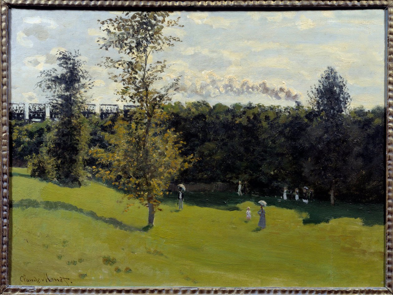 Juna maaseudulla Claude Monet
