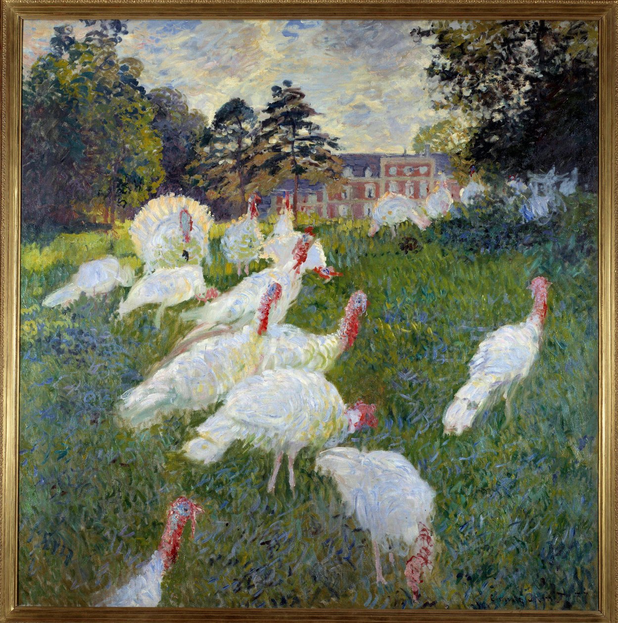 Kalkkunat (näkymä Rottembourgin linnasta Montgeronissa) Claude Monet