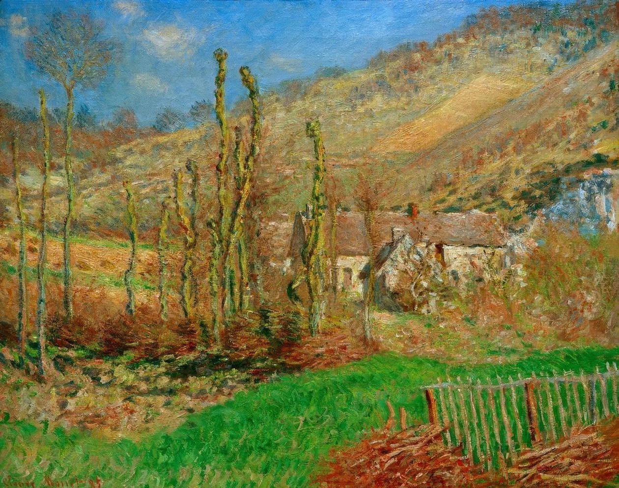 Val de Falaise talvella tekijältä Claude Monet