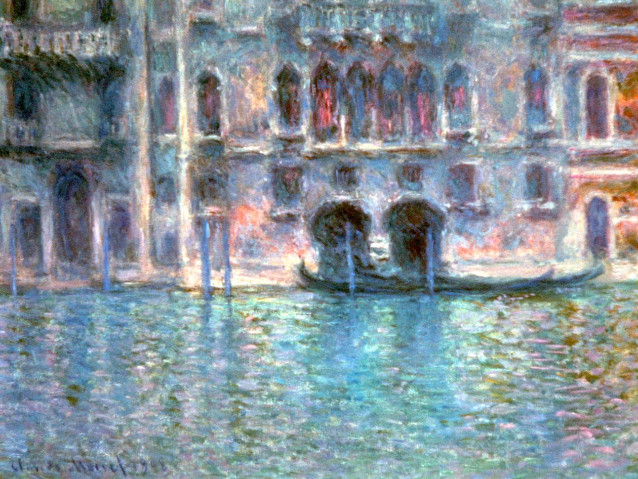 Venetsia, Palazzo Da Mula, 1908 tekijältä Claude Monet