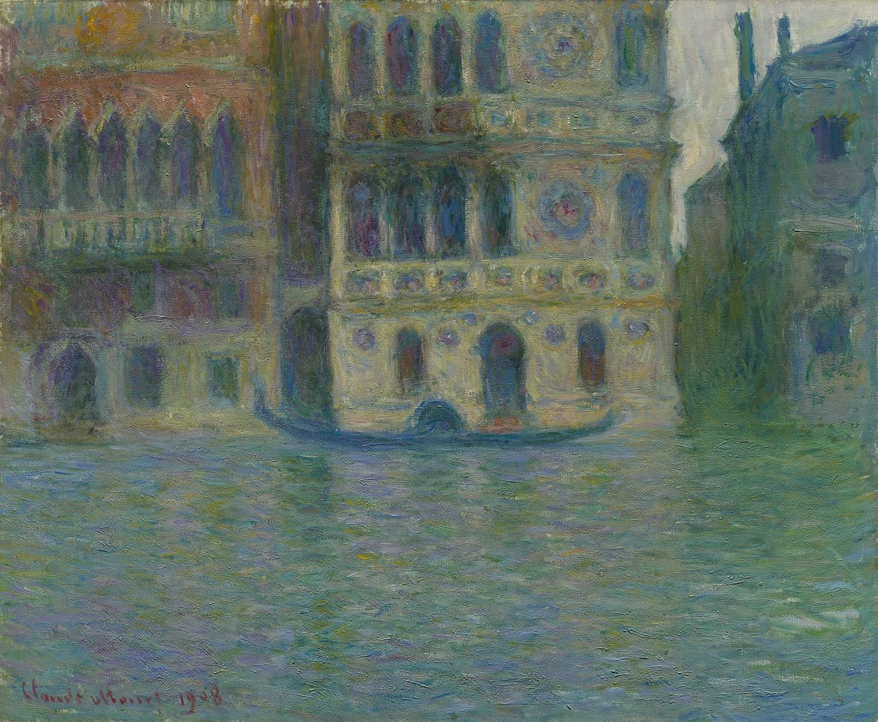Venetsia, Palazzo Dario, 1908 tekijältä Claude Monet