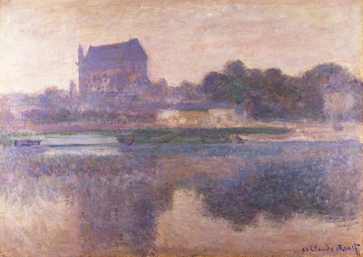 Vernonin kirkko sumussa, 1893 tekijältä Claude Monet