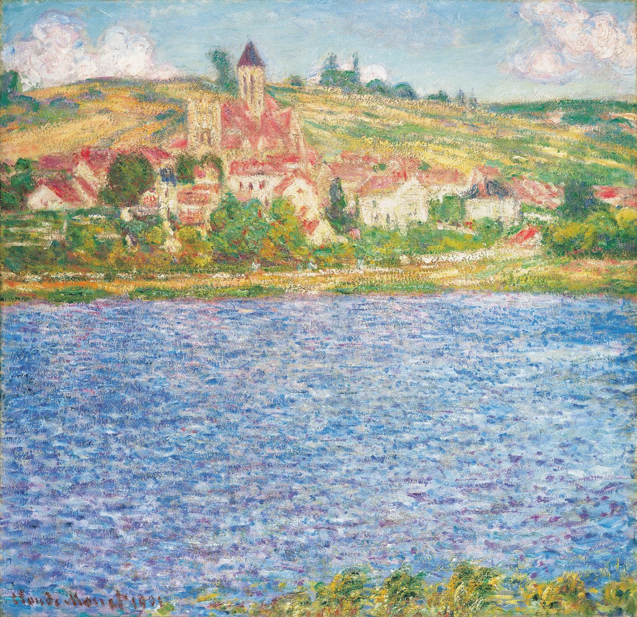 Vetheuil, Iltapäivä, 1901 tekijältä Claude Monet