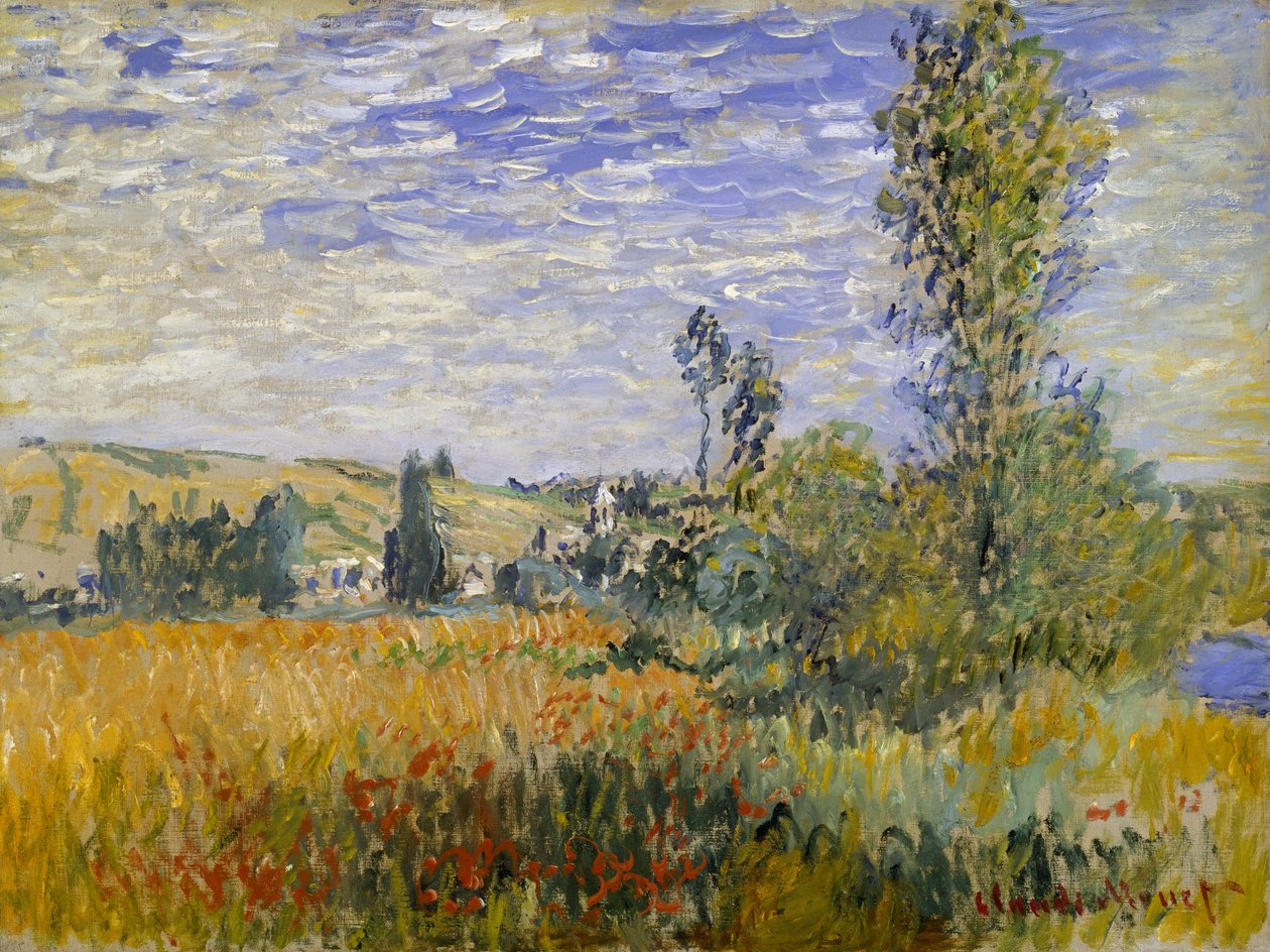 Vetheuil, n. 1880 (öljy kankaalle) tekijältä Claude Monet