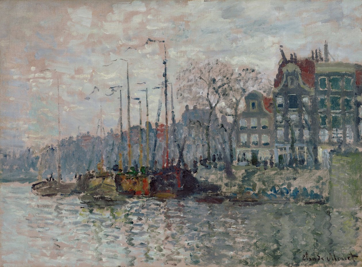 Näkymä Amsterdamista tekijältä Claude Monet
