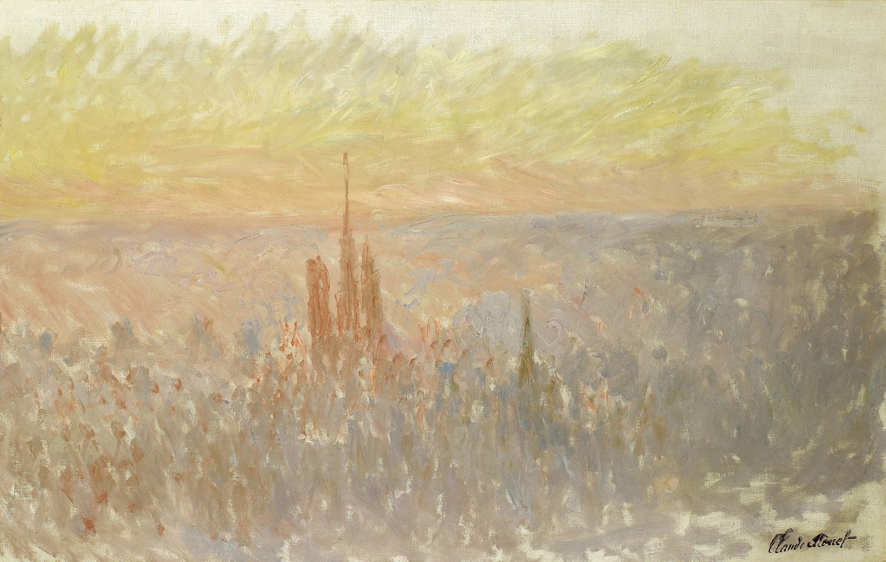 Näkymä Roueniin tekijältä Claude Monet
