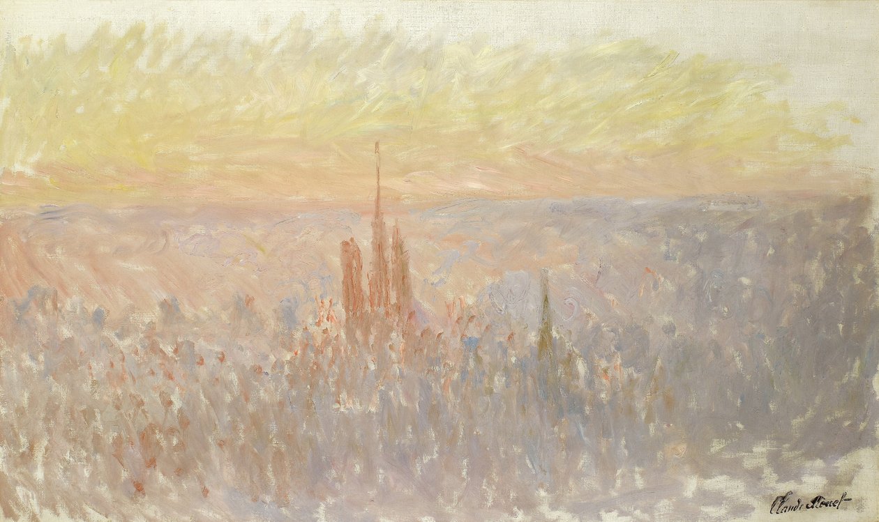 Näkymä Rouenista, 1892 tekijältä Claude Monet