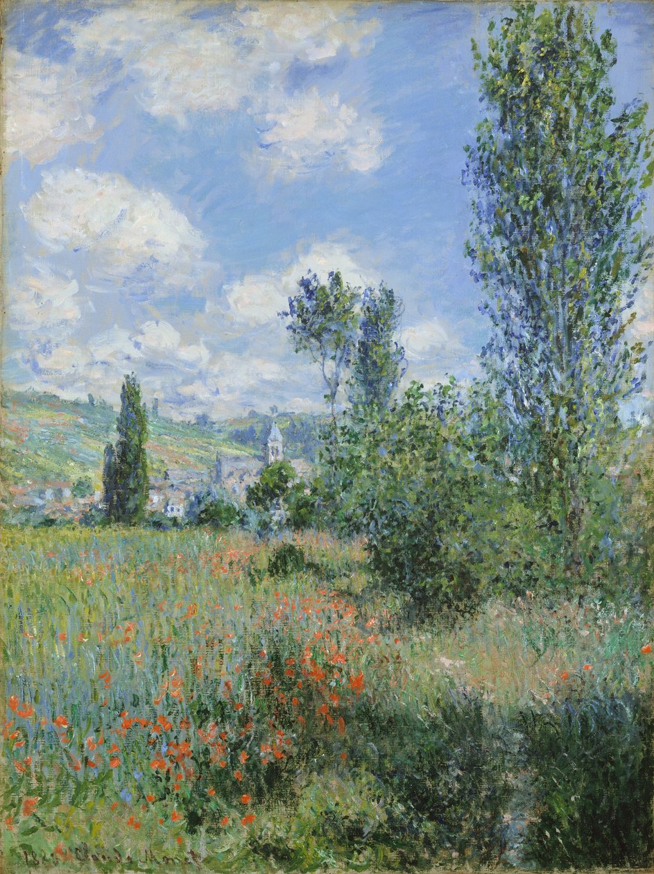 Näkymä Vetheuilista tekijältä Claude Monet