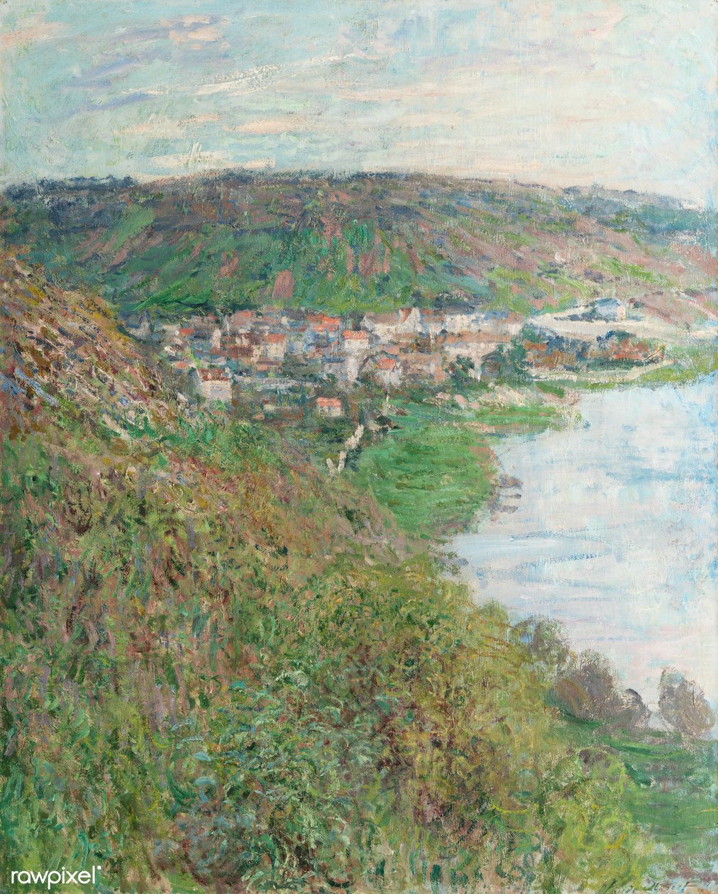 Näkymä Vétheuiliin tekijältä Claude Monet
