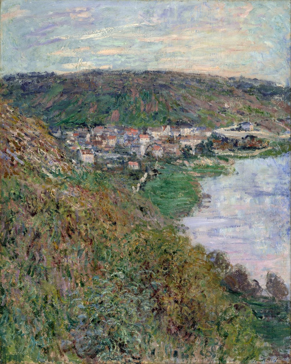 Näkymä Vétheuilille tekijältä Claude Monet