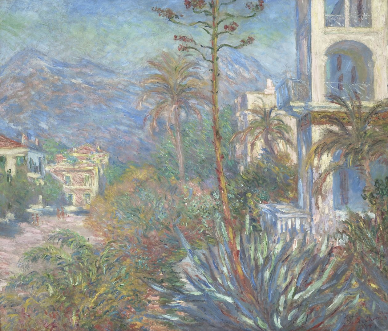 Huvilat Bordigherassa, 1884 tekijältä Claude Monet