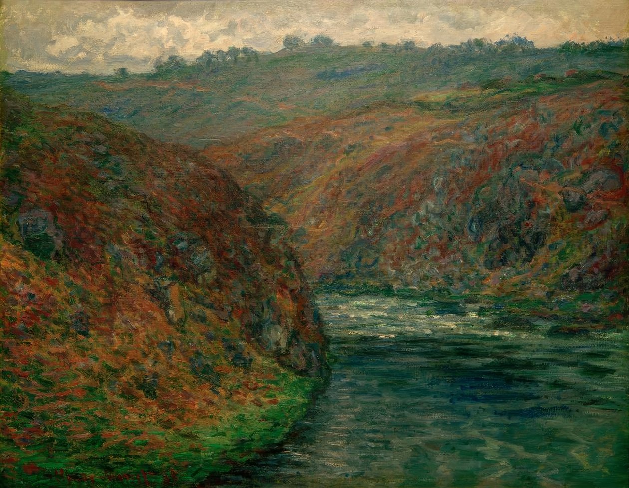 Näkymä Creuselle, pimeä sää tekijältä Claude Monet