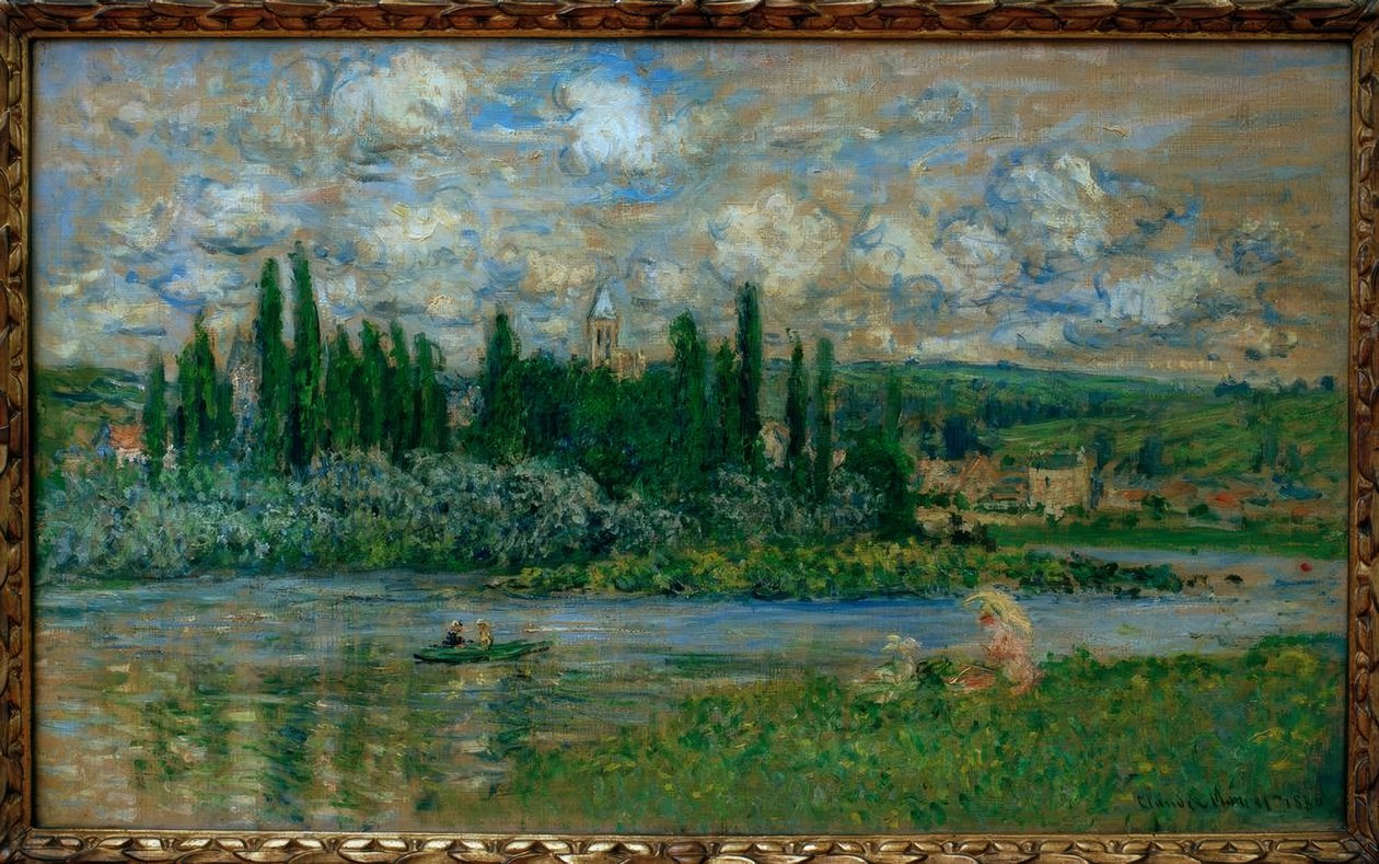 Vue de Vetheuil (Ansicht von Vetheuil sur Seine) tekijältä Claude Monet