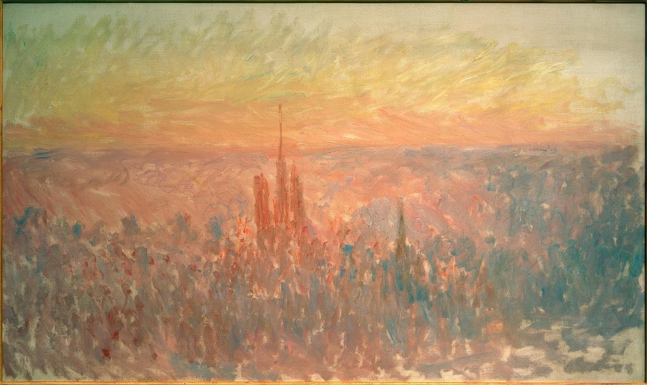Yleiskuva Rouenista tekijältä Claude Monet
