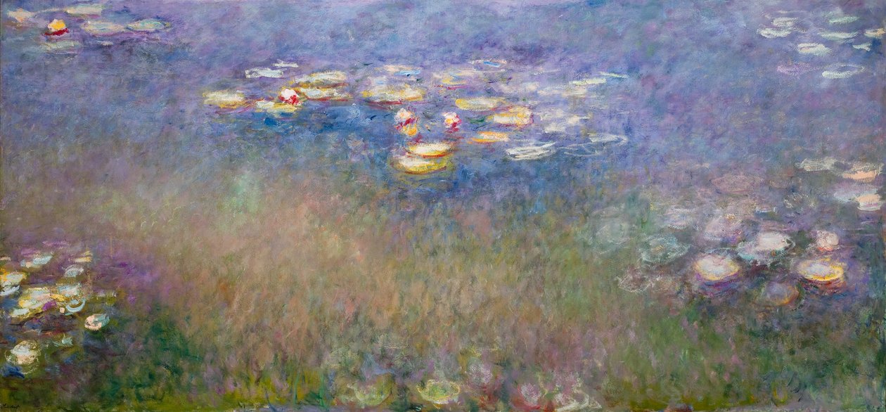 Vesililjat (Agapanthus) n.1915-26 (öljy kankaalle) tekijältä Claude Monet