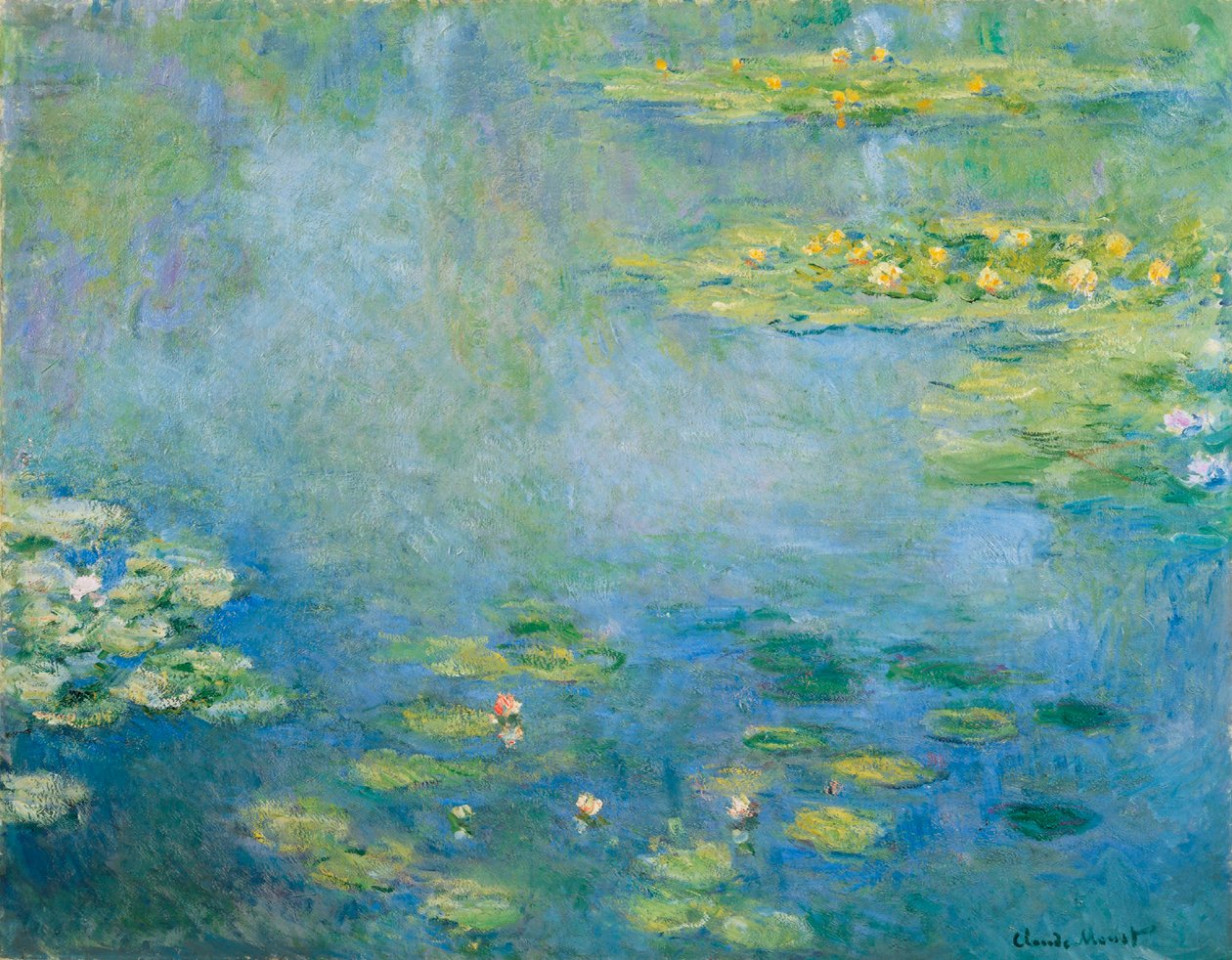 Vesililjat, n. 1906 tekijältä Claude Monet