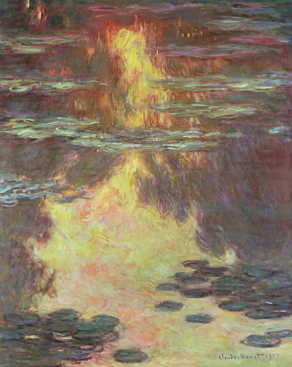 Lummet, 1907 tekijältä Claude Monet