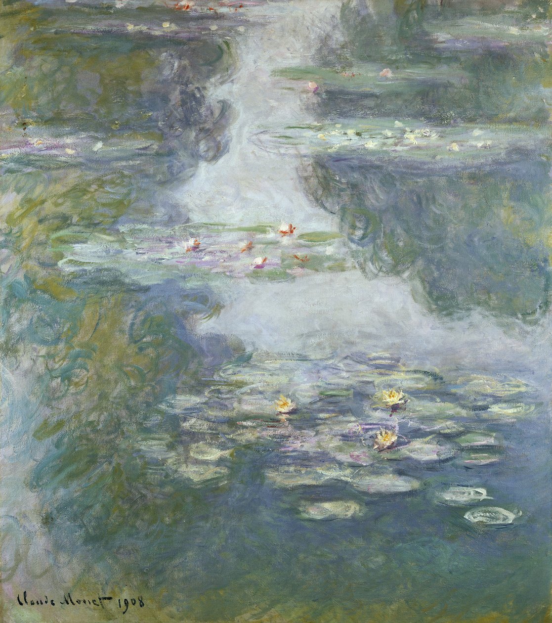Lummet, Nympheas, 1908 tekijältä Claude Monet