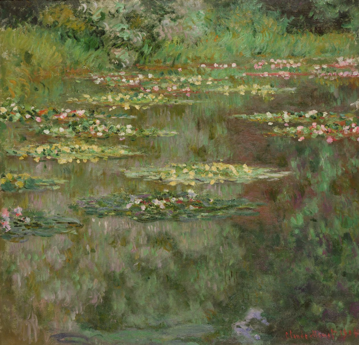 Lumpeet tai lumpeen lampi (Nymphéas) 1904 (öljy kankaalle) tekijältä Claude Monet