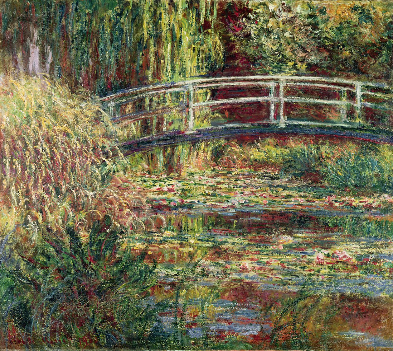 Lummelampi: Pink Harmony tekijältä Claude Monet