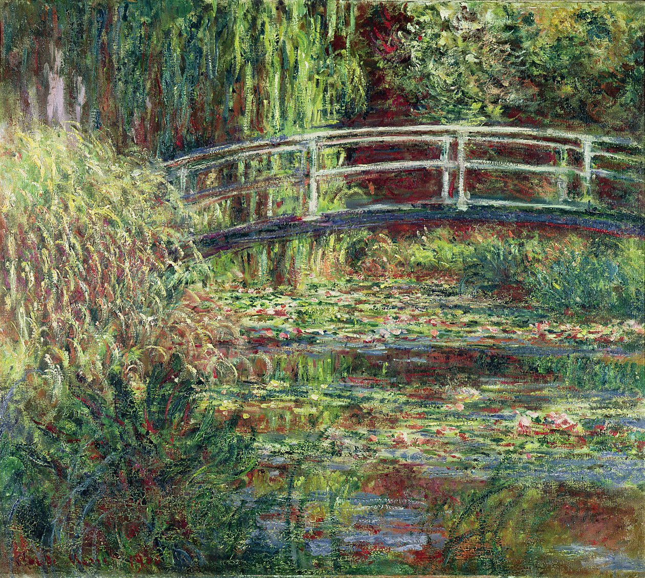 Lummelampi, Pink Harmony Water Lily Pond, Pink Harmony tekijältä Claude Monet