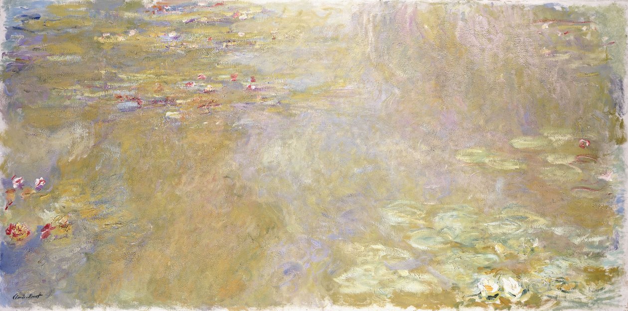 Lummelampi, n. 1917-1919 tekijältä Claude Monet