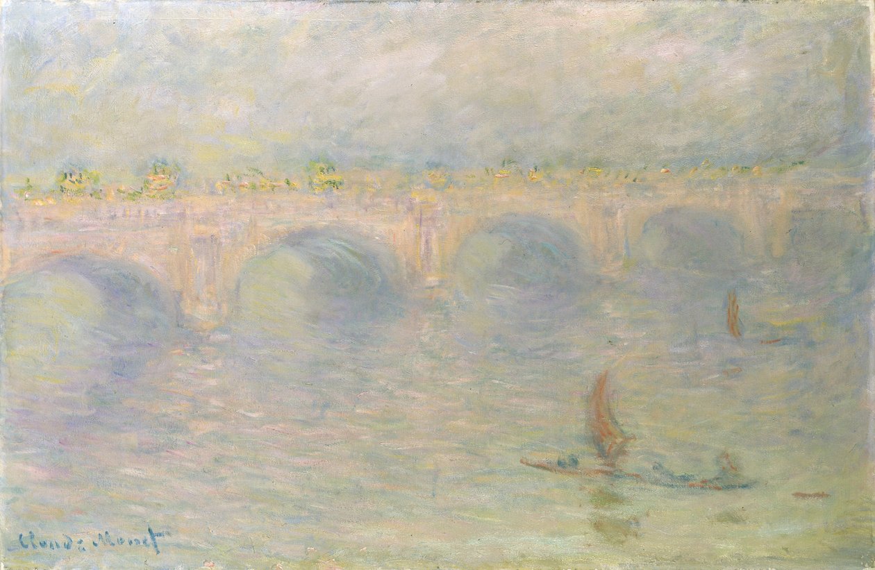 Waterloon silta, auringonvaloefekti, 1899-1901 tekijältä Claude Monet