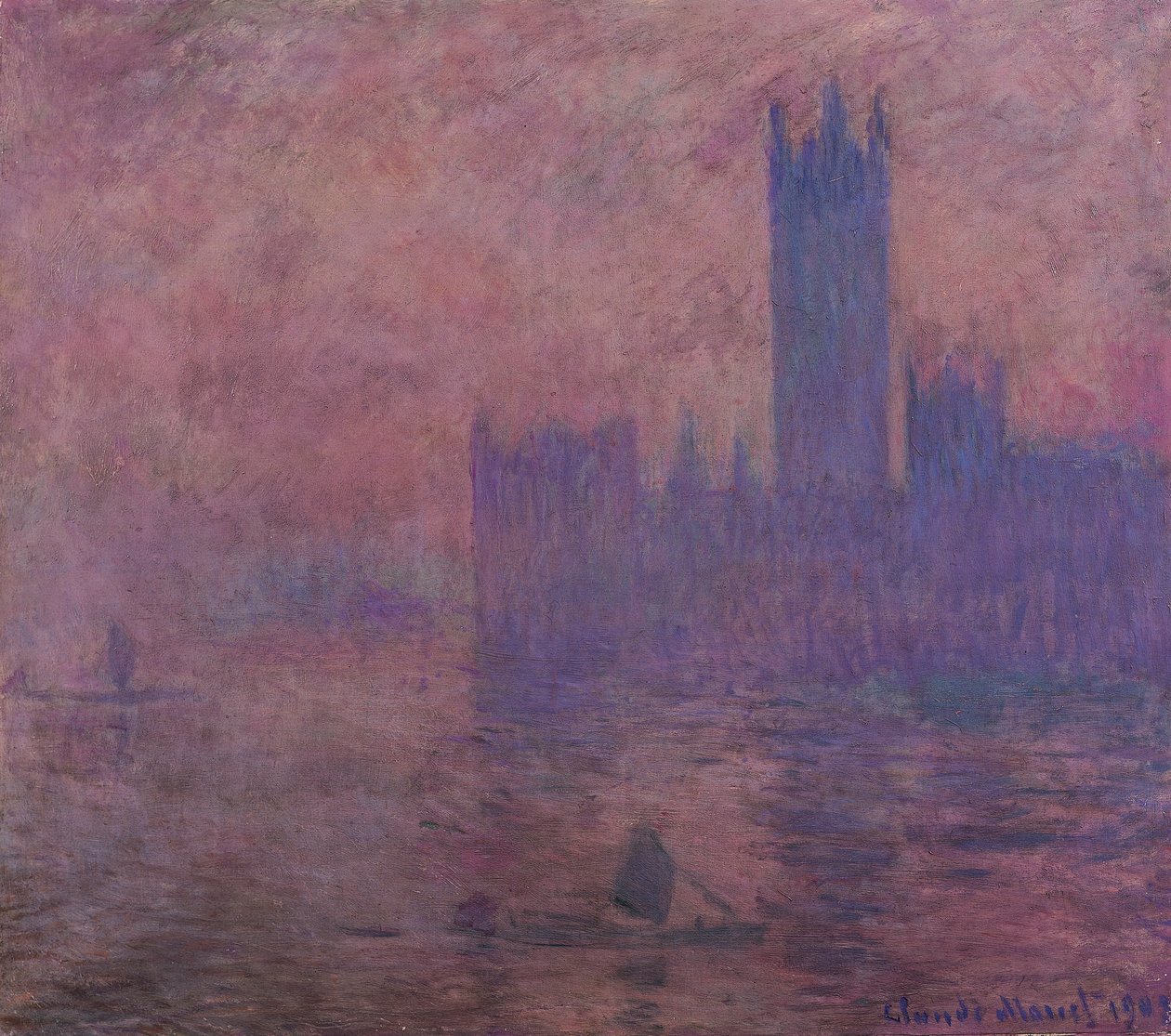 Westminsterin torni tekijältä Claude Monet