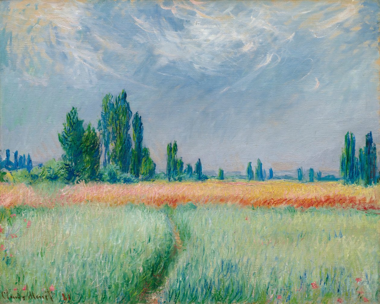 Vehnäpelto tekijältä Claude Monet