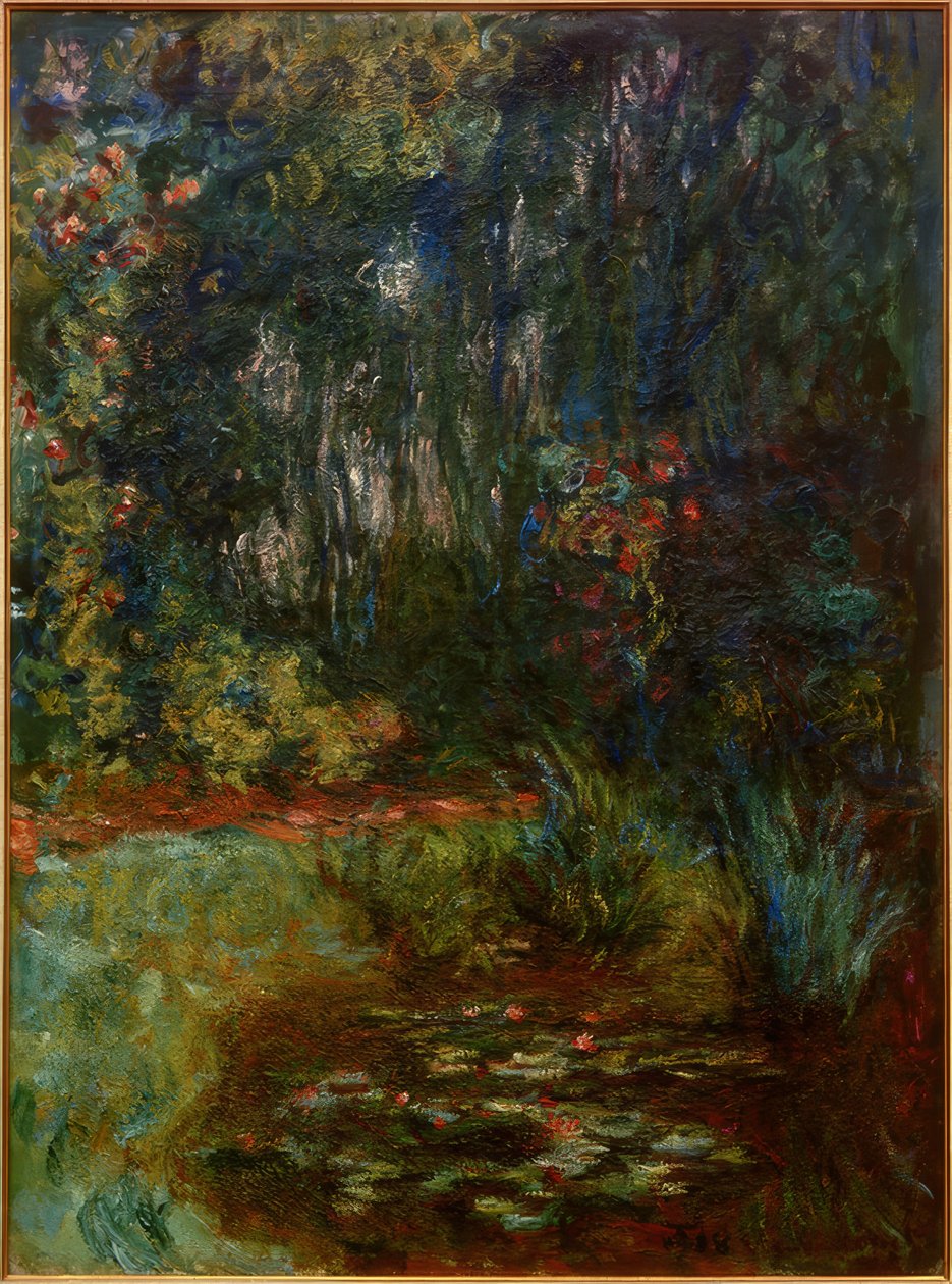 Vesililja-altaan kulma, 1918 tekijältä Claude Monet