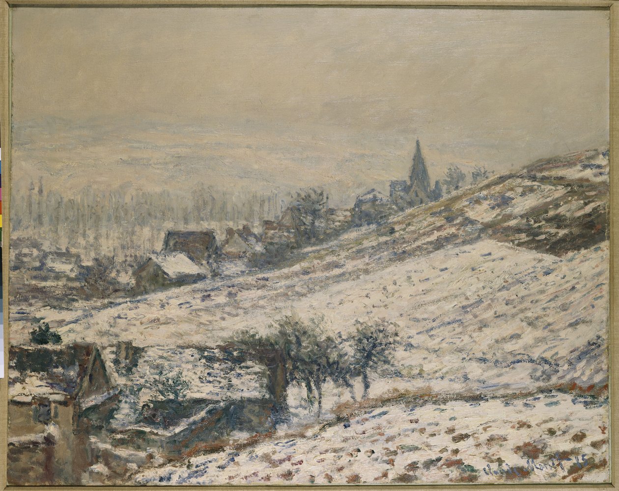 Talvi Givernyssä, 1885 tekijältä Claude Monet