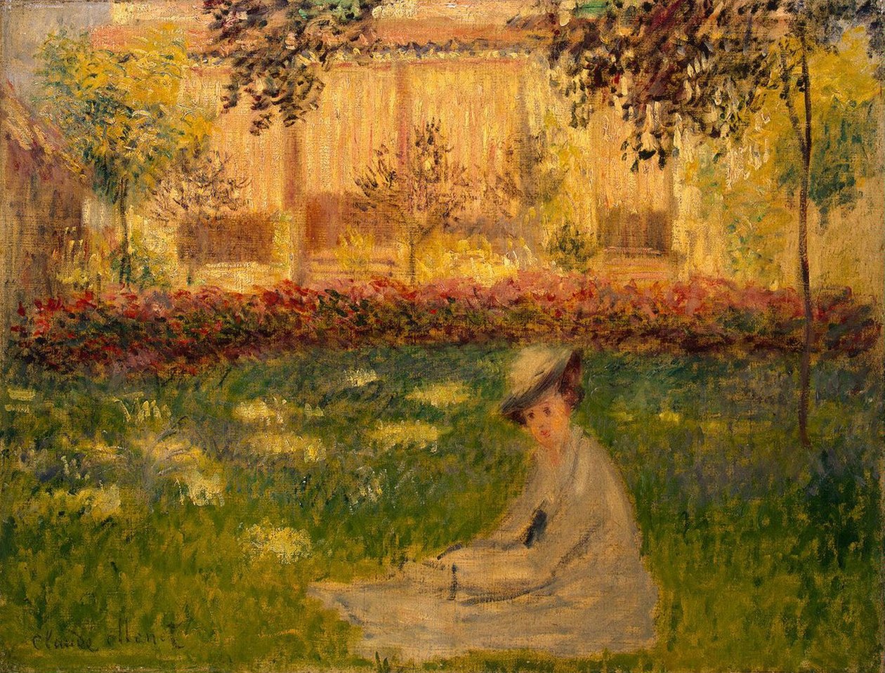 Nainen puutarhassa tekijältä Claude Monet