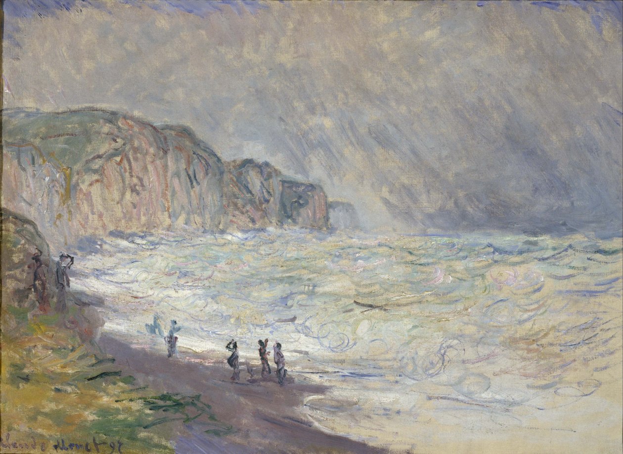 Raskas meri Pourvillessä tekijältä Claude Monet