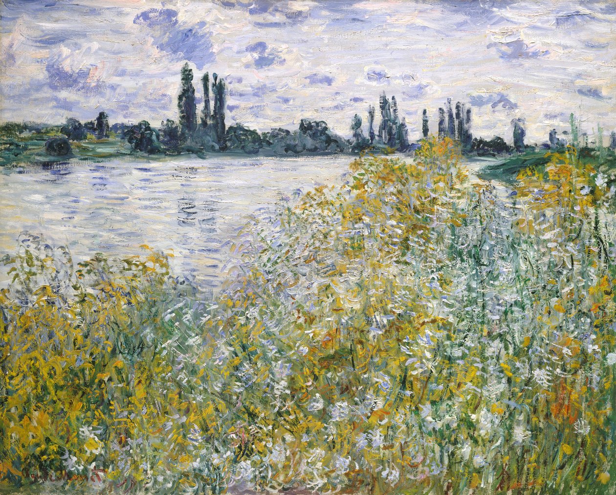 Kukkasaari lähellä Vétheuilia tekijältä Claude Monet
