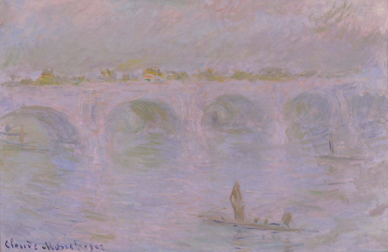 Waterloo-silta, Lontoo tekijältä Claude Monet