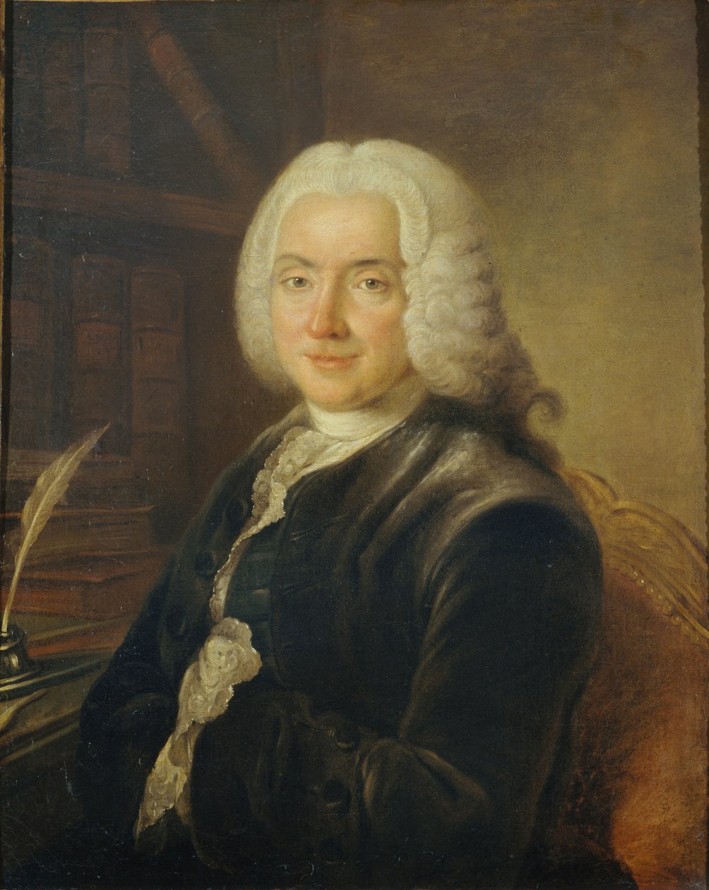 Charles-Jean-François Hénaultin muotokuva 1685-1770, noin 1730. tekijältä Claude Pougin de Saint Aubin