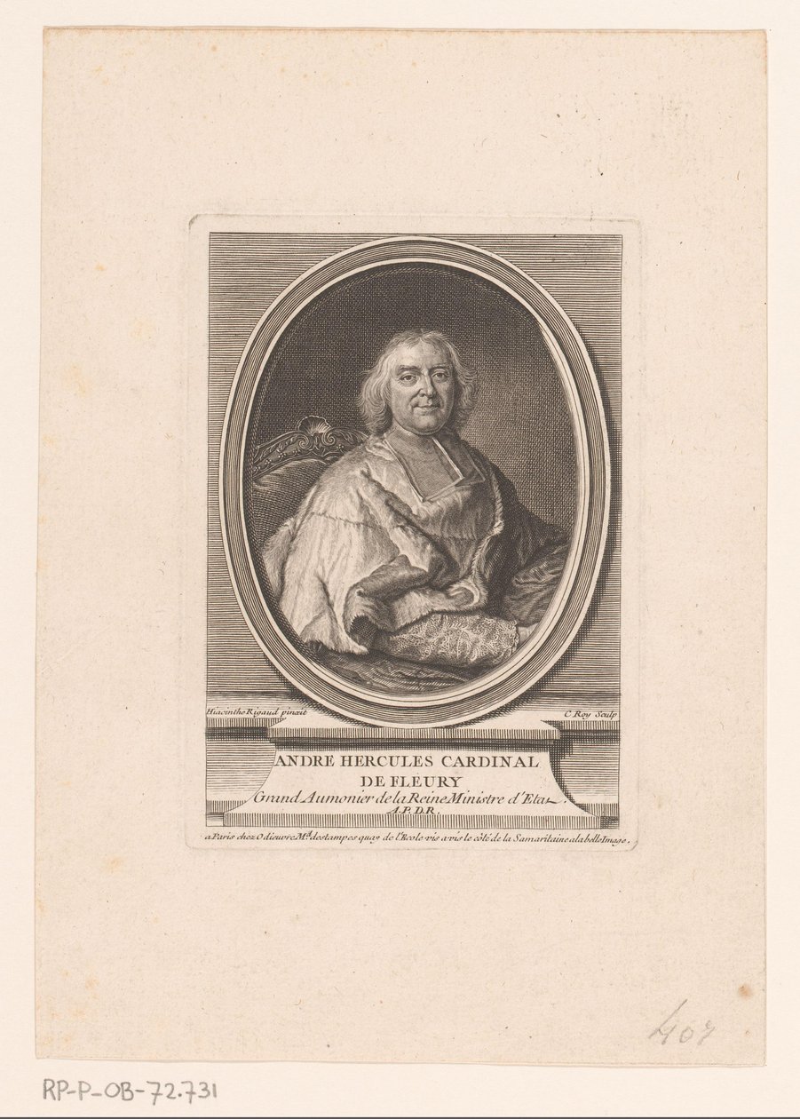 André-Hercule de Fleuryn muotokuva tekijältä Claude Roy