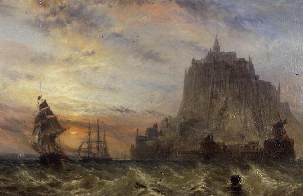 Mont St. Michel, Normandia tekijältä Claude T. Stanfield Moore