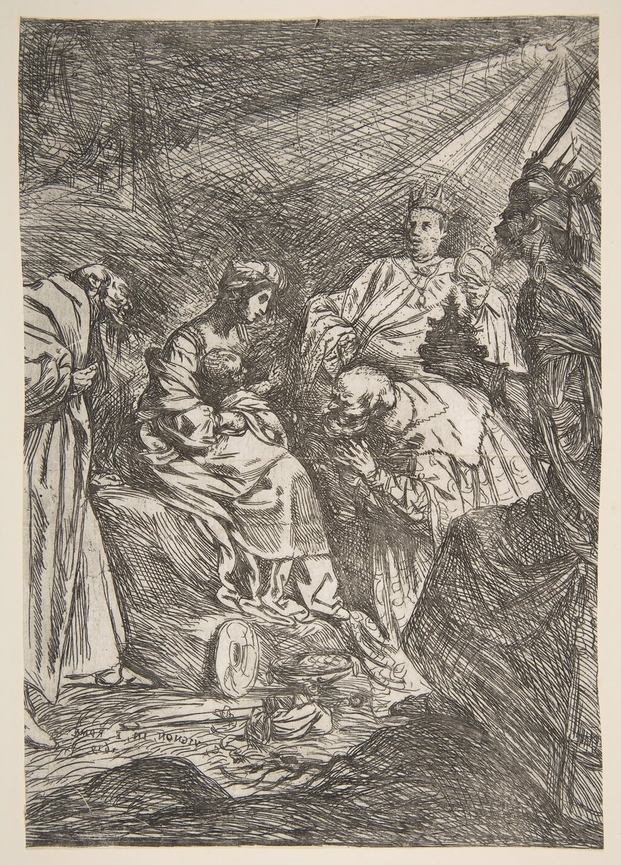 Maagien palvonta, 1619. tekijältä Claude Vignon