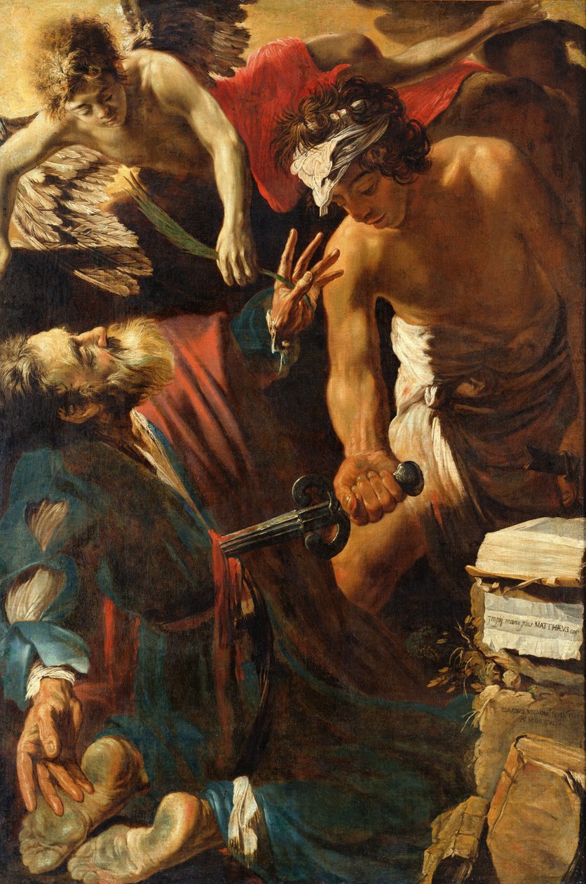 Pyhän Matteuksen marttyyrikuolema, 1617 tekijältä Claude Vignon
